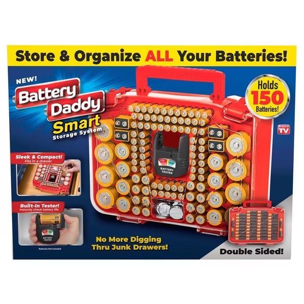 Battery Daddy Smart Battery Storage System Plastic, As Seen On Tv, Mfr#: BADAS-MC4